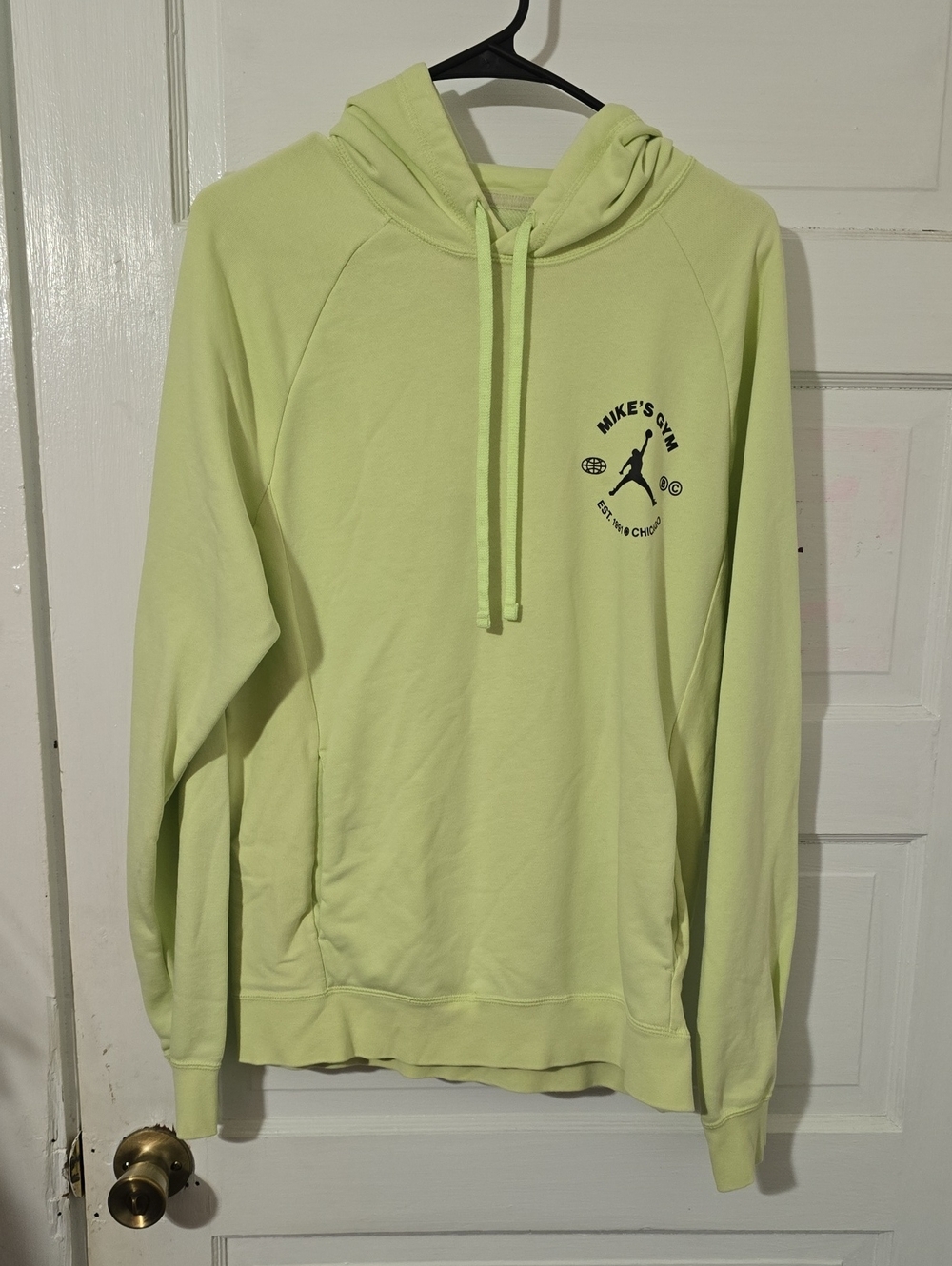 Jordan Men's Crewneck Hoodie - Light Lime Green